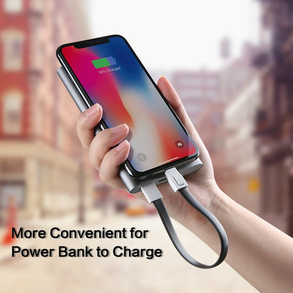 FLOVEME Multi-Function USB Cable For iPhone Lighting Charger Powerbank Cable KeyChain Accessory Portable Charging Sync Data Cord