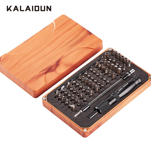 KALAIDUN 69 in 1 Precision Screwdriver Set with 66 Bit Magnetic Driver Kit Hand Tools Electronics Repair Tool Kits