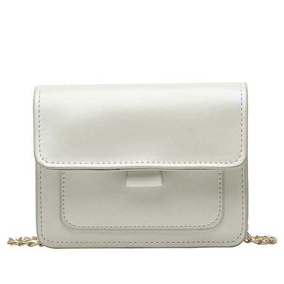 2020 Women Wide Leather Handbags Fashion One-Shoulder Small Square Bag Crossbody Messenger Bag Luxury Purses And Handbags