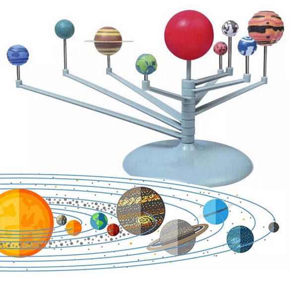 Solar System Nine Planets Planetarium Model Kit Astronomy Science Project DIY Kids Gift Worldwide Sale Early Education For Child