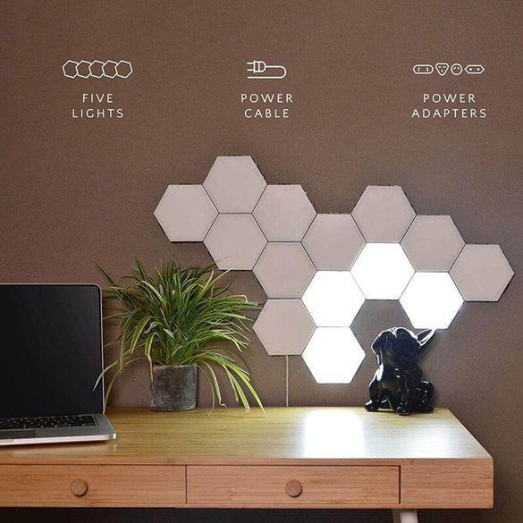 New Quantum lamp led modular touch sensitive lighting Hexagonal lamps night light magnetic creative decoration wall lampara
