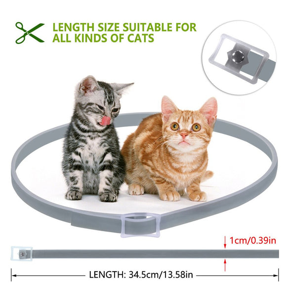 Cat Collar Tick Flea Anti Insect Mosquitoes Waterproof Adjustable 8 Months Protection E2S