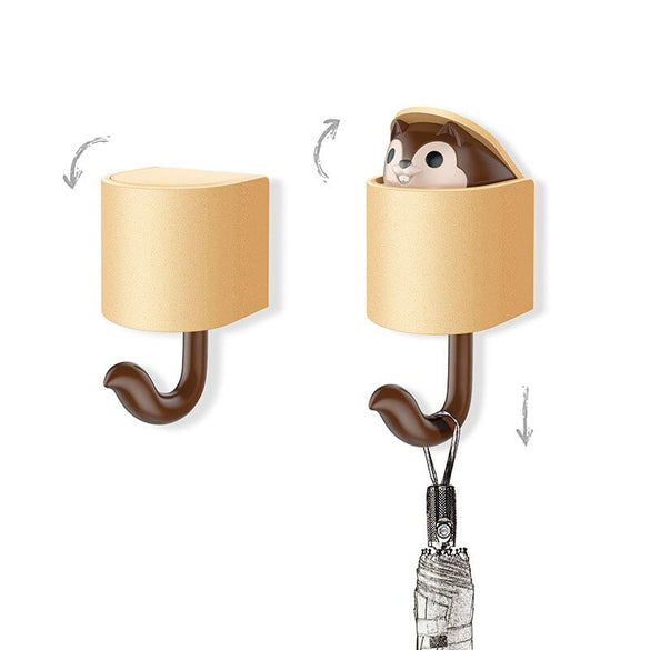 Creativity Outstretch Squirrel Hook Coat Wall Hook Key Holder Wall Home Decoration Kitchen Hook Bathroom Accessories Coat Hanger