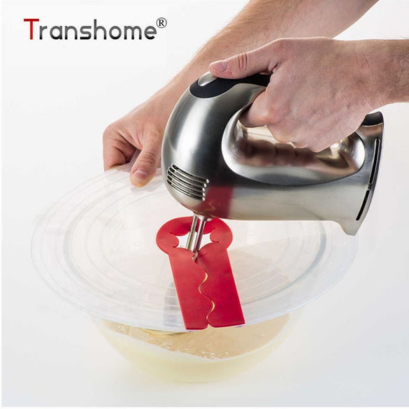 Transhome 1Pcs Eggs Mixer Anti-splash Guard Lid Egg Bowl Anti-Splatter Cover Beat Cylinder Splash Guard Cooking Kitchen Tool