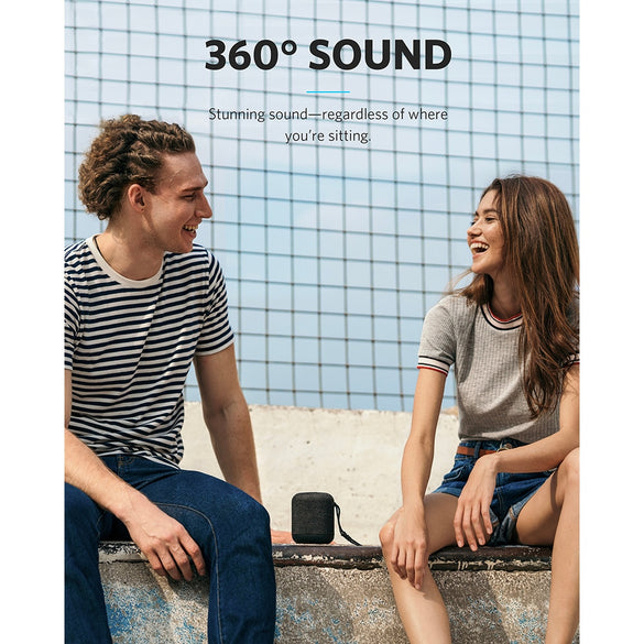 Anker Soundcore Motion Q Portable Bluetooth Speaker 360 Speaker with IPX7 Waterproof Dual 8W Drivers for Louder All-Around Sound