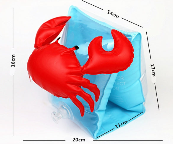 Summer 3-6 Years Children Baby Boys Floating Toy Kids Crab Flamingo Design Swimming Inflatable Swim Float Water Fun Pool Toys