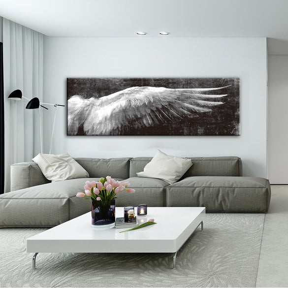 Angel Wings Vintage Wall Posters And Prints Black And White Wall Art Canvas Paintings Wings Pop Art Wall Picture For Living Room