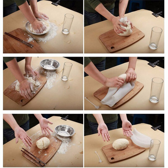 Kithen Silicone Dough Flour Kneading Mixing Bag Reusable Cooking Pastry Tools Flour Kneading Bags Bakeware Kitchen Tools