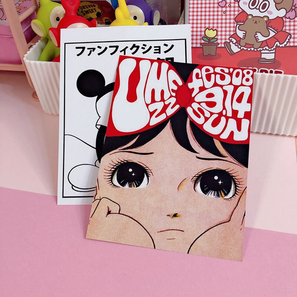 Japanese Retro Comic Book Style Oversized Sticker Room Wall Decoration Sticker Hand Account Book Card Postcard Decoration