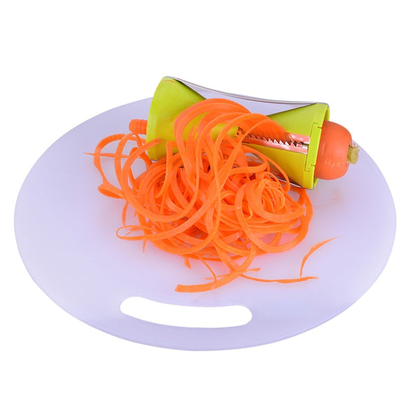 4 Blade Replaceable Vegetable Spiral Slicer Cutter Vegetable Spiralizer Grater Carrot Cucumber Courgette Zucchini Spaghetti