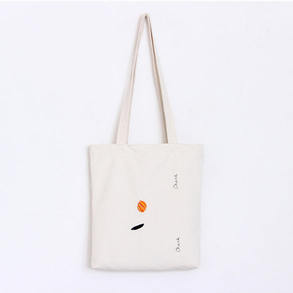 Women Canvas Embroidery Handbags Canvas Casual Tote Environment-Friendly Bags Shoulder Bags Bag Environment-Friendly Bag Durable