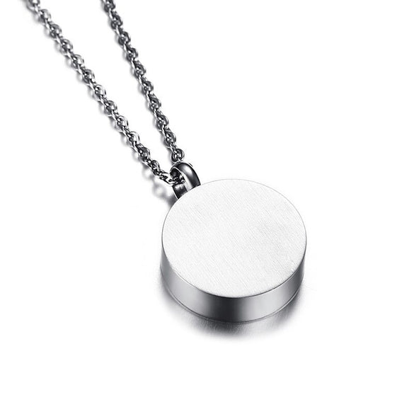 Paw Print Pet Urn Pendant Necklace for Men Women Stainless Steel Tone Ashes Holder Cremation Jewelry 20 inch