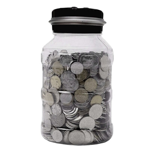 Creative Piggy Bank Counter Coin Electronic Digital LCD Counting Coin Money Saving Box Jar Coins Storage Box For USD EURO Money
