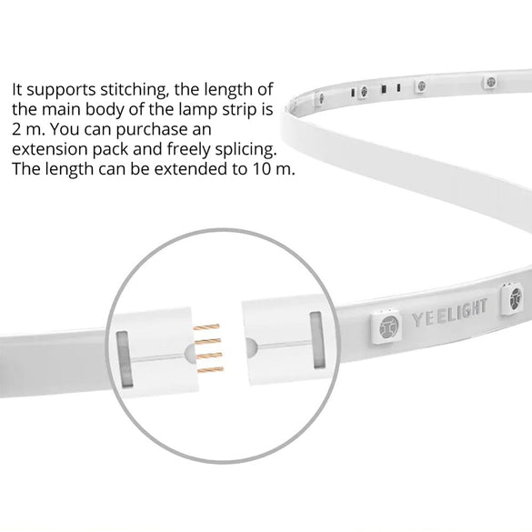 Yeelight Smart Light Strip Plus 2m LED RGB WiFi APP Smart Home Decor Light Work With Alexa Google Assistant Homekit