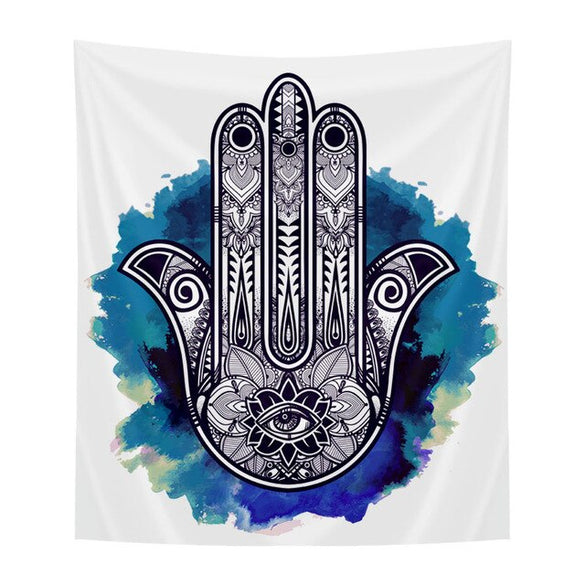 130X150cm Polyester Tapestry Mandala Bohemia Wall Hanging Animal Moon Wolf Guns Yoga Mats Beach Towel Decor Livingroom