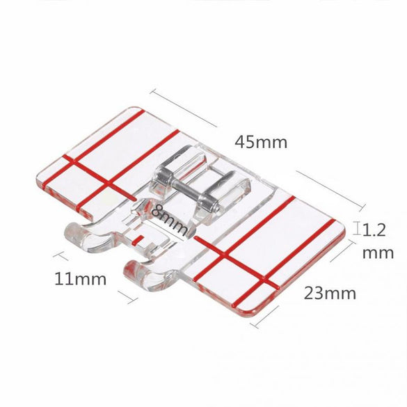 Plastic Clear Parallel Stitch Foot Presser For Home Domestic Sewing Machine Parallel Stitch Tool