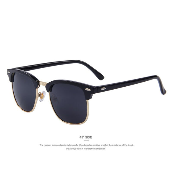 Men Retro Rivet Polarized Sunglasses 2016 Classic Brand Designer Unisex Sunglasses UV400 Fashion Male Eyewear
