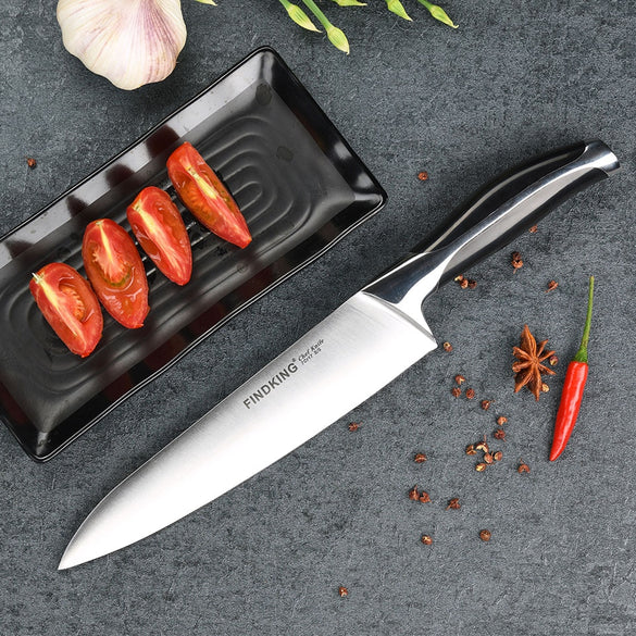 New top grade sharp knife 440c quality 8'' inch Frozen meat cutter Chef knife kitchen knife.