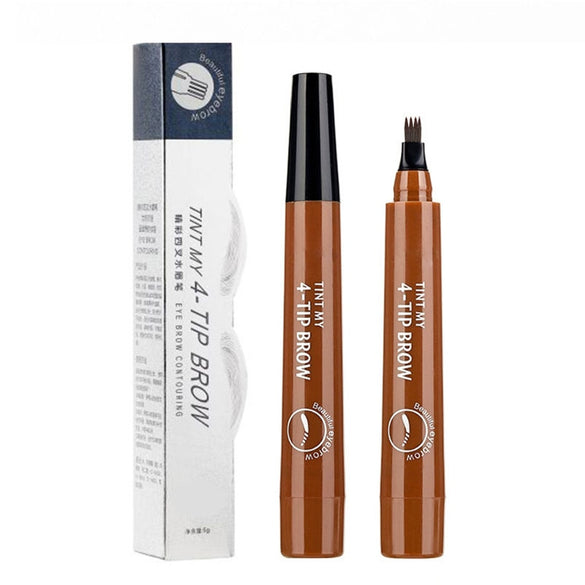 4 Arrow Heads Microblading Liquid Eyebrow Pencil Waterproof Sharp Tips Eye Brow Pencils Eye Liner Beauty Makeup Tools for Women