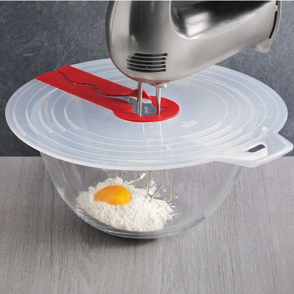 Transhome 1Pcs Eggs Mixer Anti-splash Guard Lid Egg Bowl Anti-Splatter Cover Beat Cylinder Splash Guard Cooking Kitchen Tool
