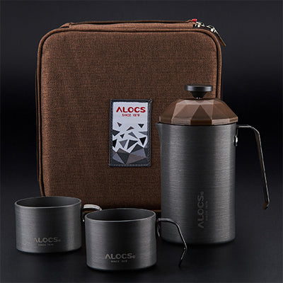 Alloy Camping Plunger Coffee Set