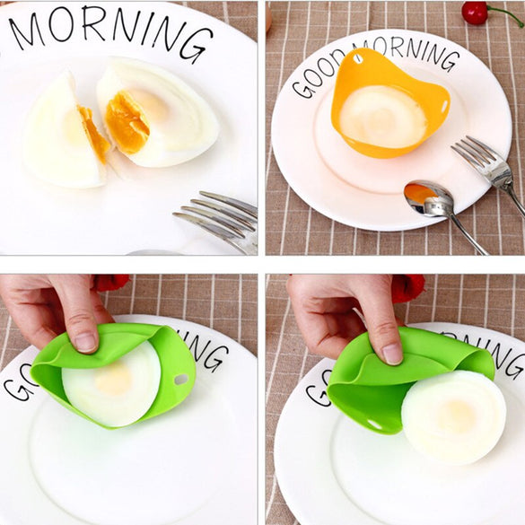7 Pcs/Set Egg Tool with Separator Egg Boiler Cooker Transparent Silicone Maker Egg Steamer kitchen Omelette mold