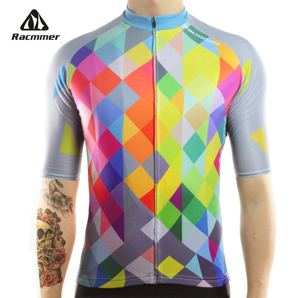 Racmmer 2020 Cycling Jersey Mtb Bicycle Clothing Bike Wear Clothes Short Maillot Roupa Ropa De Ciclismo Hombre Verano #DX-40