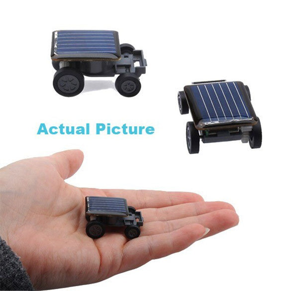 Smallest Mini Car Solar Power Toy Car Racer Educational Gadget Children Kid's Toys High Quality Hot Sale