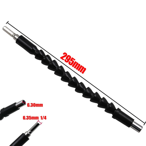 Repair Tools Black 132-295mm Flexible Shaft Bits Extention Screwdriver Bit Holder Connect Link Electronics Drill 1/4" Hex Shank