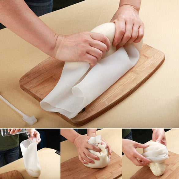 Kithen Silicone Dough Flour Kneading Mixing Bag Reusable Cooking Pastry Tools Flour Kneading Bags Bakeware Kitchen Tools