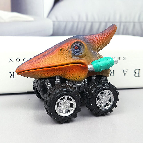 6pcs 6 styles High-quality Children's Day Gift Toy Dinosaur Model Mini Toy Car Back Of The Car Gift Truck Hobby