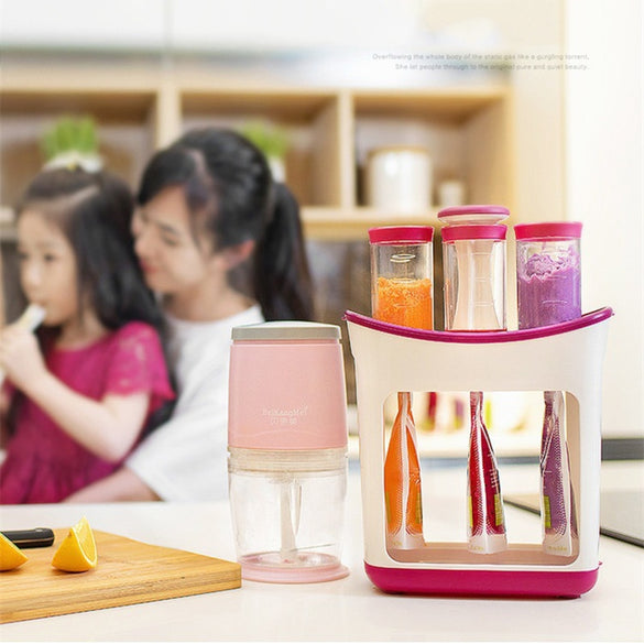 wholesale Squeeze Juice Station Baby Food Organination Storage Containers Baby Food Maker Set Fruit puree Packing machine