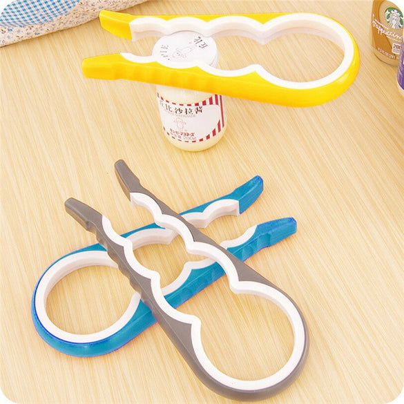 Jar Bottle Cover Gourd-shaped 4 in 1 Key Multifunction Can Bottle Opener Tool Cap Opener Kitchen Tools Accessories