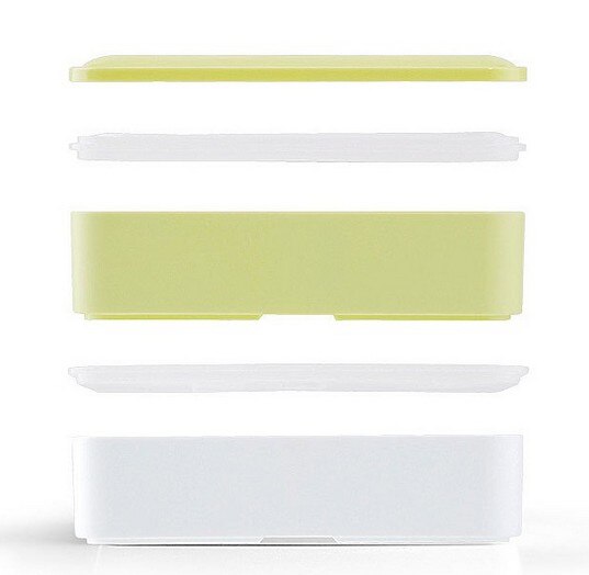 3 Colors 1000ml Double Layer Lunch Box Food Storage Container Microwave Oven Bento Boxes Dinnerware Lunchbox BPA Free