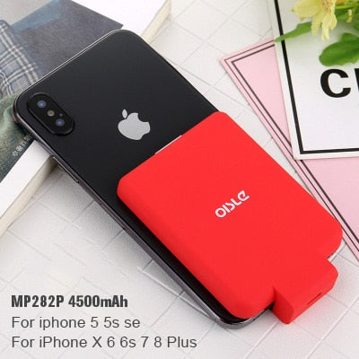Battery Charger Case Mini Slim Power Bank Case For iPhone 11 X XS 6 6s 7 8 Plus External Backup Battery Case For iPhone 5 5s SE