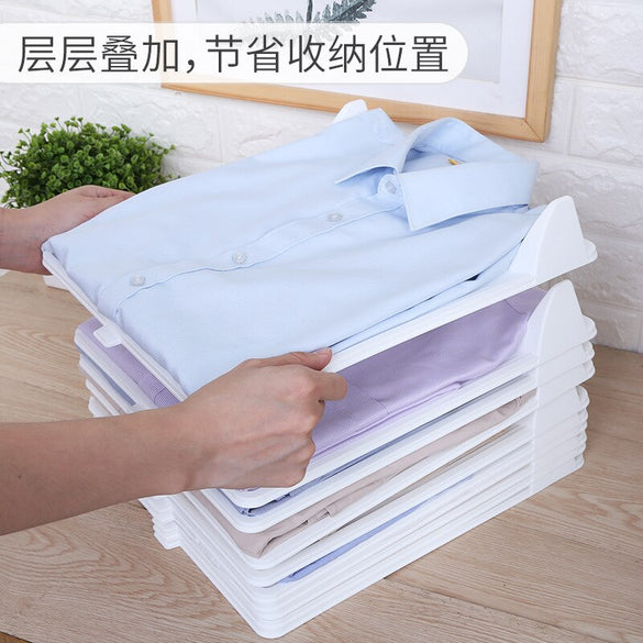 10Pcs/5pcs Creative Fast Clothes Fold Board Clothing Organization Shirt Folder T-shirt Document Home Closet Organizer
