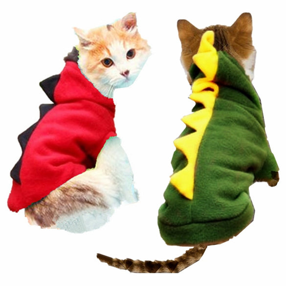 Cat Clothes Dog Costume Suit Funny Dragon Clothing For Cat Christmas Costume Cat Animals Clothes Hoodie Coat Disfraz Perro 15S1
