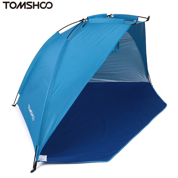 TOMSHOO Outdoor Beach Tent Sunshine Shelter 2 Person Sturdy  170T Polyester Sunshade Tent for Fishing Camping Hiking Picnic Park