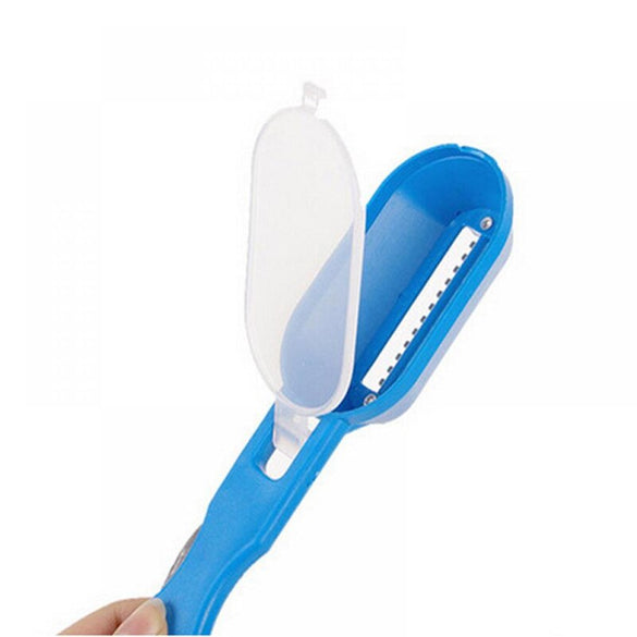 Portable Fish scales skin remover scaler and knife fast cleaning fish skin steel plastic scraper kitchenware clean peeler tool