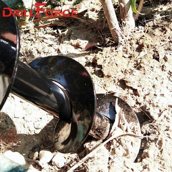 Drillforce Garden Planter Spiral Drill Bit Flower Bulb Hex Shaft Auger Yard Gardening Bedding Planting Post Hole Digger Tools