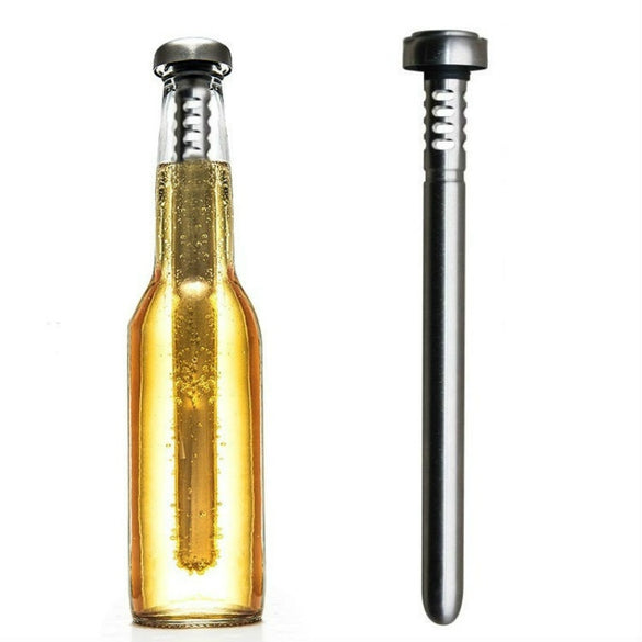 Stainless Steel Cooler Sticks Bottle Inner Beer Chiller Sticks for Rapid Chilling Bottled Drinks Physical Frozen Never Diluting
