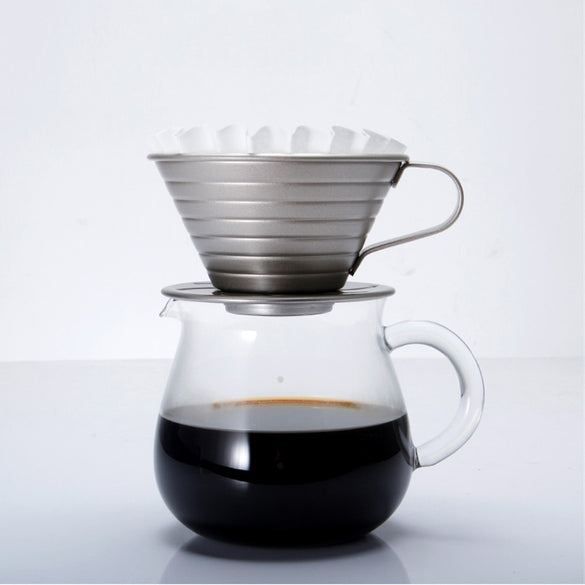 Stainless Steel Dripper Cup Coffee Maker V60 Coffee Drip Coffee Brewer 4 Colors Espresso Filters Coffee Accessories