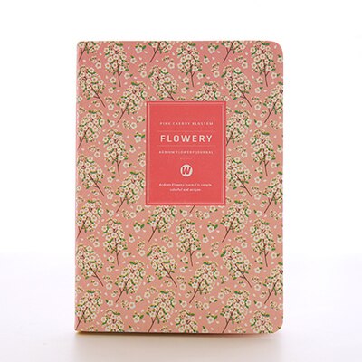 New Arrival Cute PU Leather Floral Flower Schedule Book Diary Weekly Planner Notebook School Office Supplies Kawaii Stationery