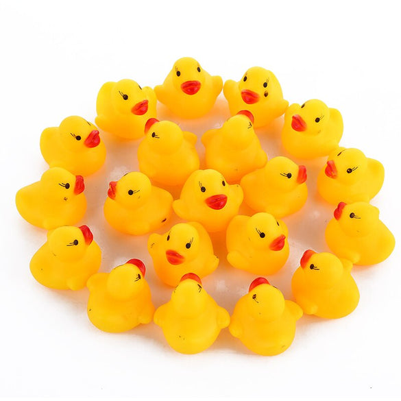 Cute Baby Kids Squeaky Rubber Ducks Bath Toys Bathe Room Water Fun Game Playing Newborn Boys Girls Toys for Children