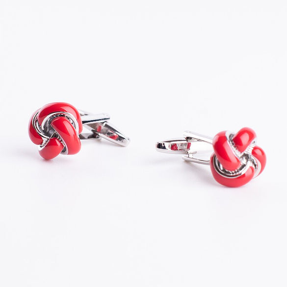 The Most Popular Metal Knots Enamel Cufflink Cuff Link For Mens Suit French Shirt Business
