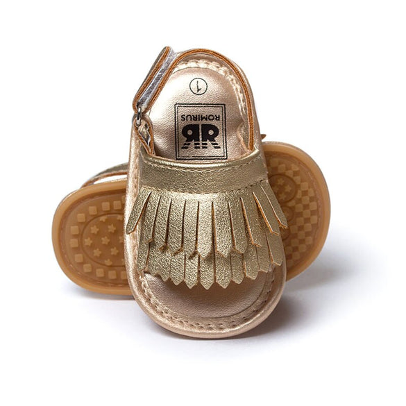 baby moccasins stylish pu leather tassel tassel girls baby shoes Scarpe Neonata hook and loop outdoor shoes hard rubber bottom