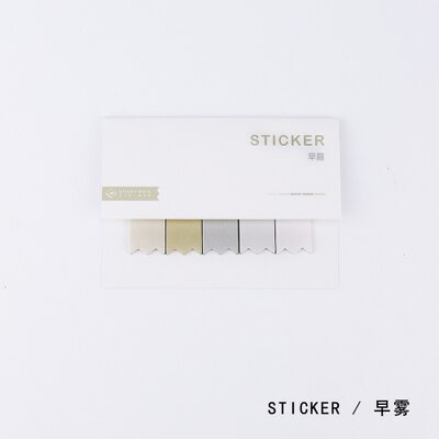 Water Color Self-adhesive Sticky Notes Memo Pads Bookmark Index Stickers