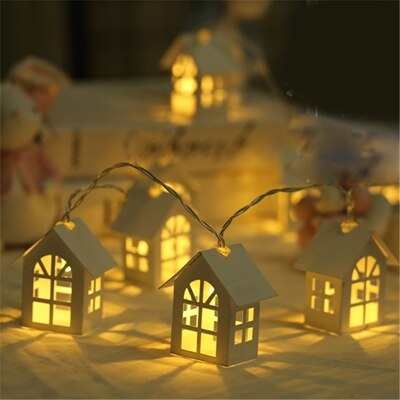 1.5M 10 LED House Shaped New Year Led String Light for Christmas Wedding Party Decoration Lights String Holiday Lighting Garland