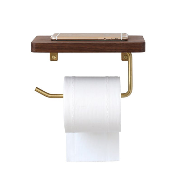 Nordic Luxury Paper Towel Rack Wooden Tissue Paper Storage Holder Toilet Roll Paper Holder Bathroom Organizer Tools Wall Decor