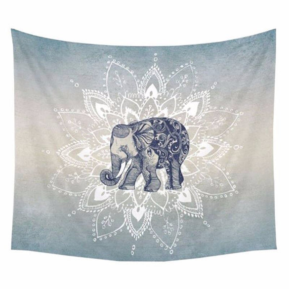 1Ps 150x130cm Bohemia Mandala Blankets Tapestry Elephant Wall Hanging Blanket Dorm Home Decor Mandalas Beach Mat